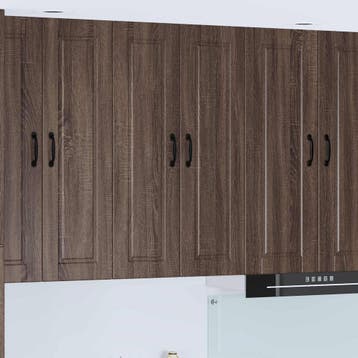 vidaXL Wandkast PORTO Bruin Eiken 60 x 31 x 100 cm Bewerkt, Verzenden