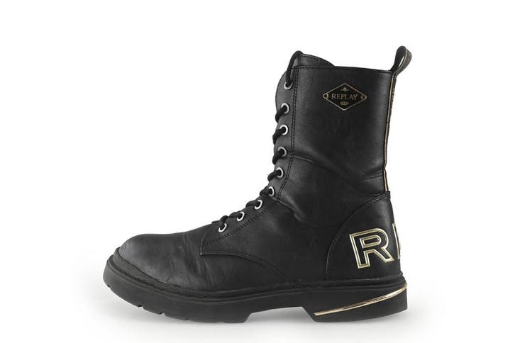 Replay Veterboots in maat 36 Zwart, Kleding | Dames, Schoenen, Zwart, Gedragen, Overige typen, Verzenden