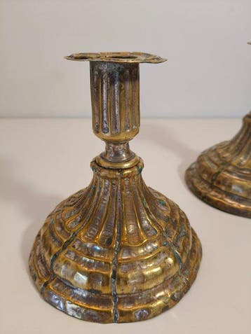 Chandelier (2) - Laiton - Paire de chandeliers 1800