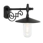 Stal- &amp; Boerderijlampen Merano Wandlamp Zwart, Verzenden, Minder dan 50 watt, Wandlamp, Nieuw