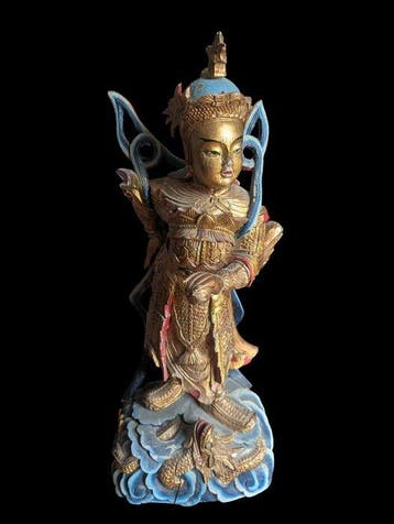 Antigua talla China Weituo. S.XIX - Hout - China - Qing