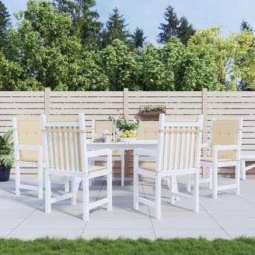 vidaXL Tuinstoelkussens 6 st 100x50x3 cm oxford stof beige, Verzenden, Nieuw
