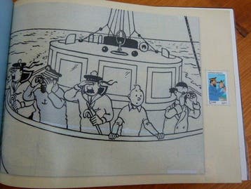 France 2007 - Le rare ouvrage Le timbre voyage avec Tintin