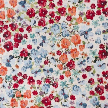 BA163 - Tissu gobelin de haute qualité – Micro-fleurs, Antiek en Kunst