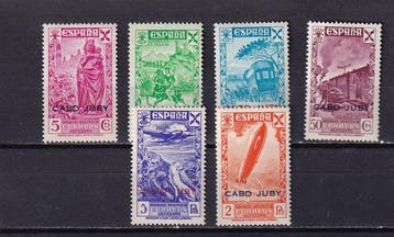 Spanje - Cabo Juby, Guinea, Ifni, Tanger - 1943 -