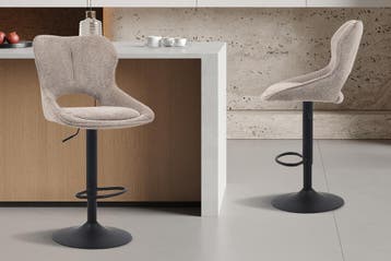 Luxe Verstelbare Design Barstoel – Beige – NIEUW, Overige kleuren, Nieuw, Ophalen of Verzenden, Eén