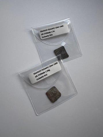 Mariniden-dynastie Silver Dirham AD 1244-1456 (2 coins)