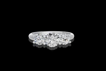 Ring - 14 karaat Witgoud - 2.04ct. tw. Diamant (Lab-grown) -, Nieuw