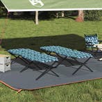 vidaXL Opvouwbaar Campingbed 2 pcs Bossen 210 x 80 x 46 cm, Caravans en Kamperen, Kampeeraccessoires, Verzenden, Nieuw