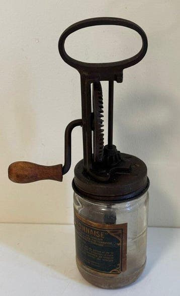 Koffiezetapparaat - Glas, gietijzer, hout - handbediend