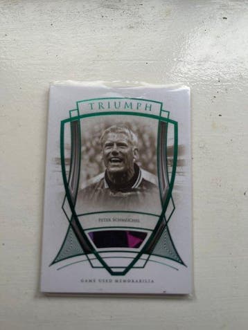 Futera Triumph Peter Schmeichel 03/12 Memorabilia kaart,, Nieuw