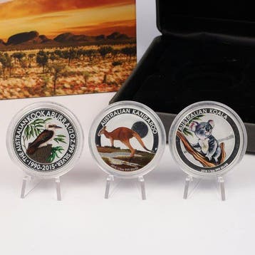 Australië. 50 Cent 2015 - Australian Outback Set (Zonder, Postzegels en Munten