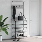 vidaXL Kledingrek met schoenenrek 70x34x184 cm grijs sonoma, Huis en Inrichting, Kasten | Kleerkasten, Verzenden, Nieuw