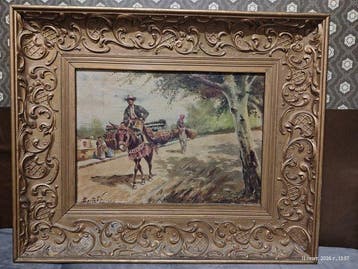 German school (XX), signed Spitzer - Genre Scene