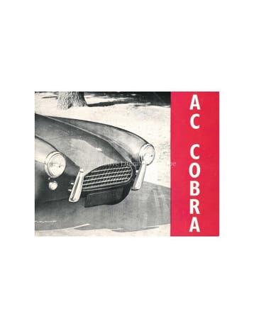 1963 AC COBRA BROCHURE ENGELS, Ophalen of Verzenden, Nieuw