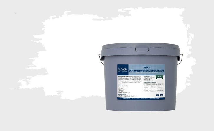 Wixx Schimmelwerende Muurverf Matt Wit 5L, Doe-het-zelf en Bouw, Verf, Beits en Lak, Wit, Nieuw, Verzenden