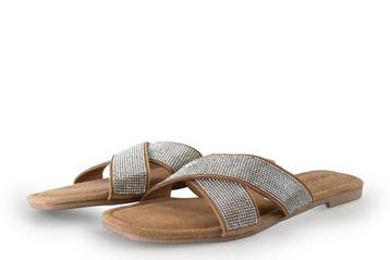 Lazamani Slippers in maat 42 Zilver, Kleding | Dames, Schoenen, Slippers, Overige kleuren, Verzenden, Lazamani