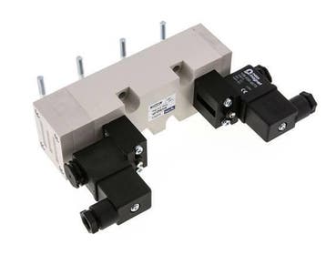 5/3 ISO 5599-2 Electrovanne centrale déchappement 24V DC, Verzenden