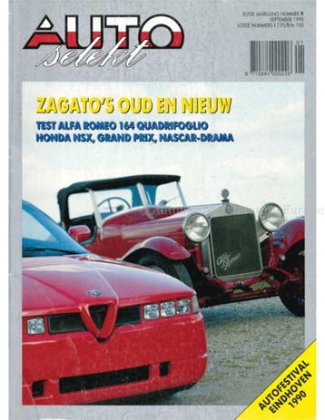 1990 AUTO SELEKT MAGAZINE 9 NEDERLANDS, Ophalen of Verzenden