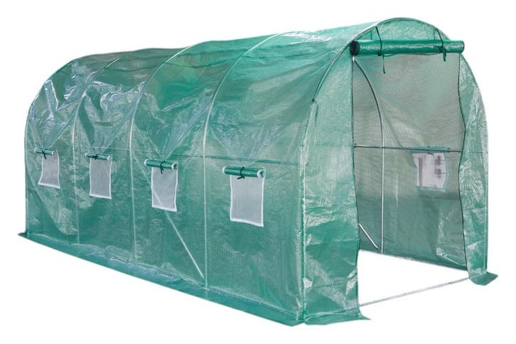 Lendo Online Serre Tunnel avec PE Film 200x450x200 cm 9m², Jardin & Terrasse, Serres