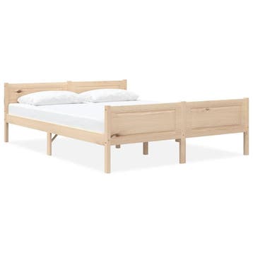 vidaXL Bedframe massief grenenhout 140x200 cm, Verzenden, Nieuw