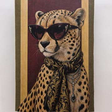 Paneel - GA016 - Decoratief Leopardo Dandy – Artistieke