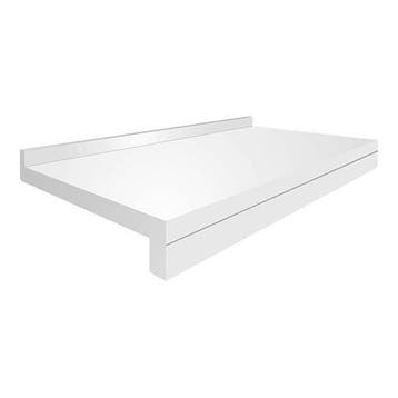 Trancheerplank | HDPE | Wit | 600x400x50(h)mm CaterChef, Verzenden