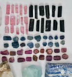 Prachtige 17 verschillende mineralen Robijn, Saffier,, Verzamelen, Mineralen en Fossielen