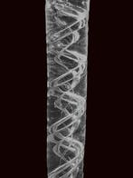Wijnglas - Zeldzaam 18e-eeuws aardbeigegoten dubbele serie