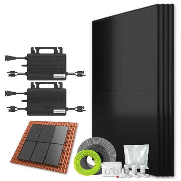 Zonnepanelen pakket voor schuindak - 1.7 kW - 4x 430, Doe-het-zelf en Bouw, Ophalen of Verzenden, Nieuw