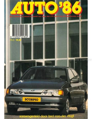 1986 AUTO JAARBOEK NEDERLANDS, Boeken, Nieuw