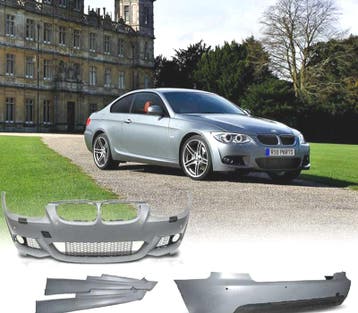 KIT CARROSSERIE BMW E92 10-14 LOOK M PDC SRA, Verzenden