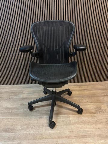 Refurbished Herman Miller Aeron Posturefit Uitvoering, Verzenden, Bureaustoel