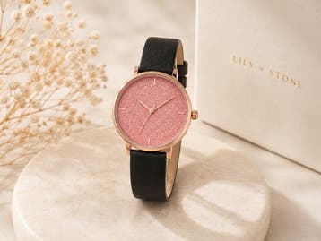 Veiling - Lily & Stone Dameshorloge - Sparkling Rosé, Handtassen en Accessoires, Horloges | Dames, Nieuw