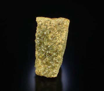 Uitstekende kwaliteit granaat, var. Topazoliet Kristallen op, Verzamelen, Mineralen en Fossielen
