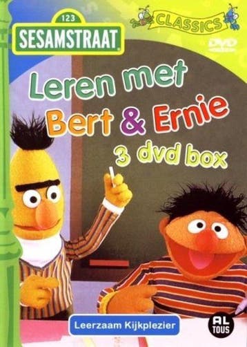 Sesamstraat leren met Bert en Ernie (dvd tweedehands film), Ophalen of Verzenden, Nieuw in verpakking