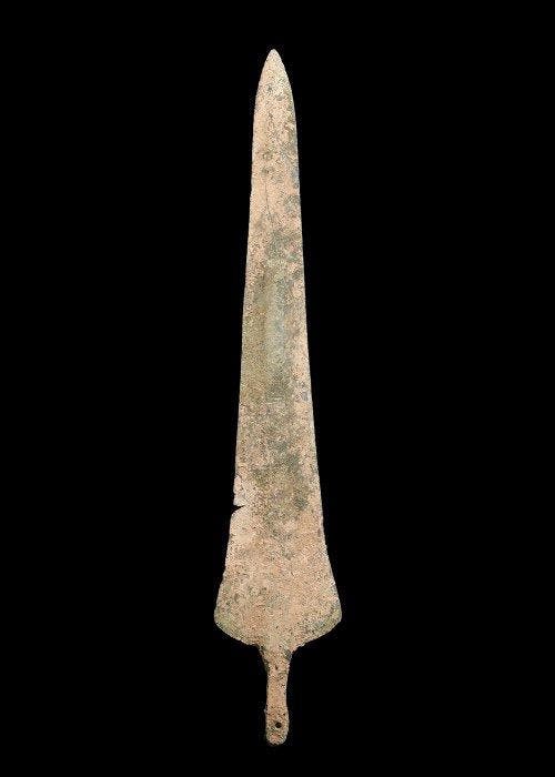 Âge du bronze Bronze Spearhead (Sans prix de réserve), Antiek en Kunst, Antiek | Overige Antiek