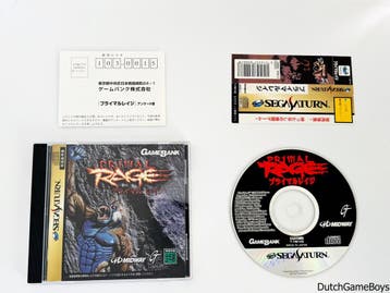 Sega Saturn - Primal Rage + Spine & Reg. Card - Japan, Verzenden