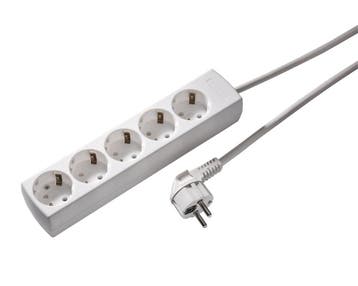 Martin Kaiser 5-voudig 45 graden wit stopcontact met 1,5m, Doe-het-zelf en Bouw, Elektriciteit en Kabels, Verzenden, Nieuw