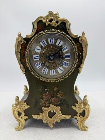 Japy Frères - Antiek Brons, Emaille, Cartouches, Hout, Glas, Antiek en Kunst