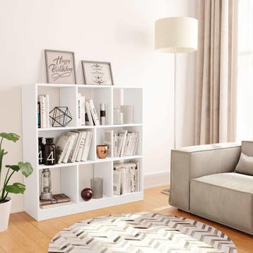vidaXL Boekenkast 97,5x29,5x100 cm bewerkt hout wit, Huis en Inrichting, Verzenden, Nieuw