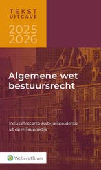 Tekstuitgave Algemene wet bestuursrecht 2025-2026, Boeken, Overige Boeken, Verzenden, Gelezen