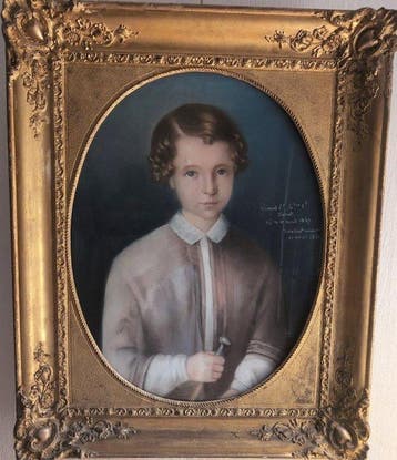 Charles Jalabert (1819-1901) - Portrait Fernand jarret, Antiek en Kunst