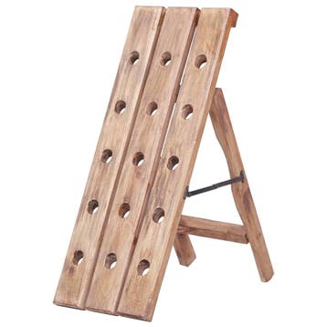 vidaXL Wijnrek voor 15 flessen 26x50x70 cm massief, Huis en Inrichting, Verzenden, Nieuw