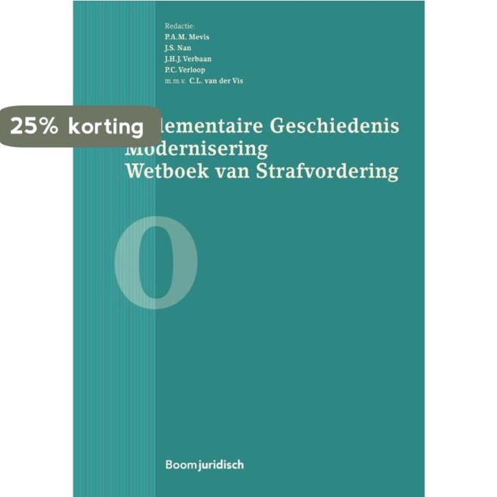 Parlementaire geschiedenis modernisering wetboek van, Livres, Science, Envoi