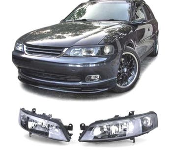 PHARES POUR OPEL VECTRA B 99-02 FOND NOIR, Verzenden