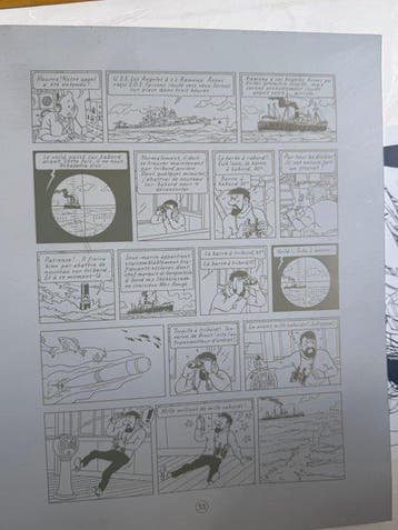 Imprimeur - 1 Original page - Tintin - Tintin - Hergé -