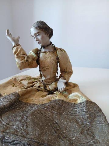 Mannequin - Hout, Textiel, Terracotta, Antiquités & Art