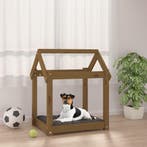 vidaXL Hondenmand 61x50x70 cm massief grenenhout honingbruin, Verzenden