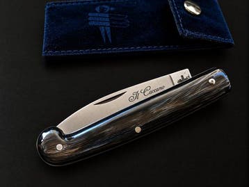 Fraraccio Coltello Fraraccio Il Caccamo 16.5 cm Corno di, Antiquités & Art